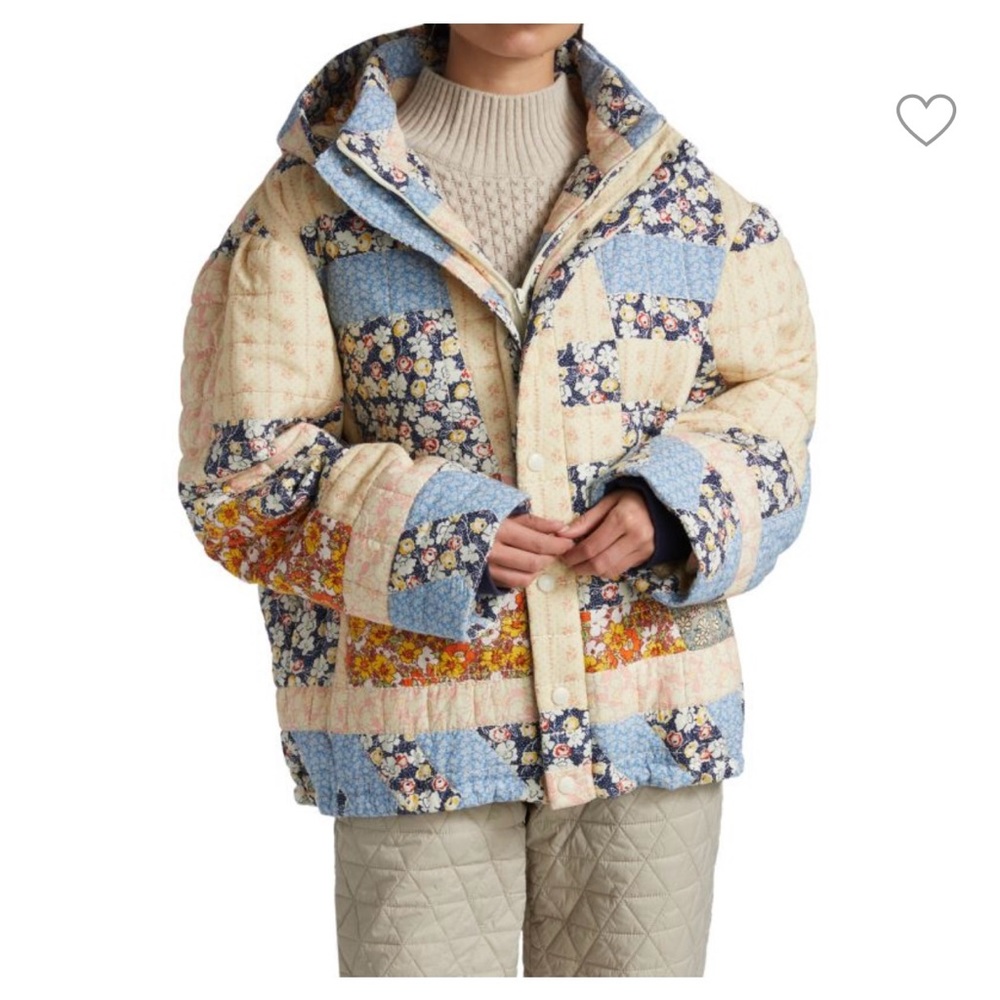 Sea New York Sydney Quilted Patchwork Puffer Jacket